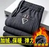 Pantalones Casuales para Hombre 2026 Otoño/Invierno Pierna Recta de Negocios de Alta Gama de Pana para el Trabajo Moda Cálido Cintura Elástica