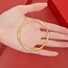 Pulsera Mobius Estilo Lujo Ligero Que No Se Desvanece Fácilmente, Pulsera Dorada Versátil de Latón Macizo Pulido Dorado Lujo Ligero para Mujer