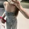 [Tela Fresca de Algodón y Seda] [Con Almohadilla en el Pecho] Pijama Nuevo de Dibujos Animados para Mujer Primavera/Verano, Manga Corta, Pantalón Largo, Corte Holgado, Estilo de Moda