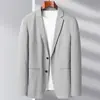Abrigo Casual Delgado de Verano para Hombre Abrigo Simple Moda Protector Solar Traje Traje en Vivo para Hombre