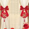 Boda ins Popular en Internet Lazo Grande Libro Rojo Pequeño Decoración de Boda Lazo No Tejido Suministros para Arreglo de Habitación de Boda