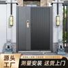 Nova Porta de Liga de Alumínio Porta de Aço Inoxidável Porta de Villa Estilo Chinês Porta Dupla com Controle Remoto Porta de Comunidade Rural Personalização