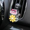 Frasco de perfume para carro frasco vazio pode ser auto-adicionado clipe aromaterapia saída de ar condicionado do carro fragrância para carro fragrância leve desenho animado feminino