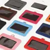 Porta-Crachá de Identificação de PU Porta-Cartão Capa para Cartão Documento Cordão de Funcionário Cordão de Estudante Crachá Escolar Negócios Atacado