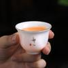 Copo de Chá Kung Fu Porcelana Branca Jade Sebo Copo Douli Copo de Chá Mestre Cerâmico Pessoal Copo para Degustação de Chá Tigela de Chá Doméstica Conjunto de Chá