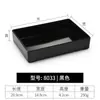 Kaibaiya vajilla de melamina ángulo recto caja cuadrada de plástico plato plato para hot pot comercial plato para barbacoa de autoservicio plato de exhibición