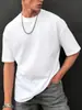Camiseta de Manga Corta para Hombre Cross 180g Poliéster Holgada Cuello Redondo Unisex Camiseta Lisa pod Fuente de Fábrica para Personalización
