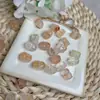 Colgante Natural Flor de Koi Pixiu Cristal Textura Transparente Brillante Accesorios para Pulsera Collar DIY