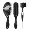 Peine de Comercio Exterior para el Cabello, Peine Curvo de Repuesto, Aguja de Acero, Cepillo para Cejas, Peine de Ocho Púas, Aguja para Tirar del Cabello Perezosa, Pinza de Plástico