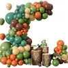Tema de Dinosaurios Feliz Cumpleaños Sentido Ritual Niña Niño Atmósfera Decoración Diseño de Escena Fiesta Bebé Niños Globos