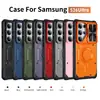 Funda de teléfono magnética con ventana deslizante mecánica compatible con Samsung S26Ultra, S25Ultra anti-caídas, S24Ultra cubierta protectora