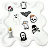 Calavera Halloween Nuevo PVC Goma Suave Zueco Zapato Decoración Hebilla Transfronterizo DIY Lindo Dibujo Animado Flor de Zapato Hebilla de Zapato Accesorios