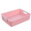 Cesta de armazenamento portátil simples plástico PP jardim de infância brinquedo acabamento pequena cesta de armazenamento de peças cesta atacado