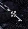 Collar con Colgante de Cruz Nuevo Estilo Gótico de Plata 925 para Hombres, Colgante Versátil Hip-Hop Europeo y Americano, Colgante Unisex al por Mayor