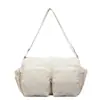 Bolso Cruzado de Color Sólido Simple para Mujer Transfronterizo 2026 Primavera Nuevo Ligero Artístico Bolso de Hombro Bolso Tote de Gran Capacidad