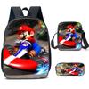 Mochila de Mario para estudiantes de primaria y secundaria, bolsa de almuerzo, bolsa de lápices, mochila de dibujos animados, nueva mochila de Mario para estudiantes de primaria y secundaria.