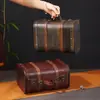 Caixa de madeira vintage estilo chinês, bolsa de mão portátil, caixa de armazenamento para diversos itens, caixa de exposição, item decorativo, caixa de adereços para filmagem na era da República da China