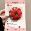 Soporte Magnético Rojo a Cuadros Tomate para Teléfono Móvil Magsafe, Adsorción Fuerte, para Escritorio, Personas Perezosas