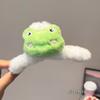 Presilha de cabelo de pelúcia de urso de desenho animado fofa, clipe para prender o cabelo na parte de trás da cabeça feminina, clipe de tubarão grande, volume de cabelo, vários grampos, adorno de cabelo