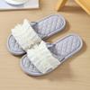 Pantuflas de Algodón Nuevas al por Mayor para Primavera y Otoño para Hombres y Mujeres, Pantuflas de Tela para Interiores con Suelas de Tela Silenciosas para Parejas, Adecuadas para Todas las Estaciones