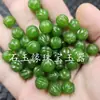 Cuentas de Calabaza de Ágata Verde, Cuentas Sueltas de Jade, Piedra de Cuarzo Amarillo Ámbar, Cuentas Redondas de Calabaza de la Fortuna de Jade, Cuentas para Accesorios de Joyería DIY