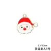 Navidad aleación gota de aceite pequeño colgante accesorios Papá Noel árbol de Navidad pulsera collar pendientes accesorios diy