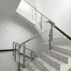 Columna de Escalera de Acero Inoxidable 304, Pasamanos, Barandilla de Vidrio con Ranura Interna, Barandilla de Tubo Cuadrado para Balcón y Casas de Campo Autoconstruidas