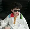 Óculos de Sol Estilo Coreano para Meninos, Óculos Anti-UV para Meninas, Óculos Simples e Modernos de Proteção Solar para Crianças