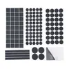 Almohadilla Adhesiva de EVA Autoadhesiva Unilateral Adhesivo Posterior Antideslizante Absorción de Impactos Mesa Silla Sofá Negro Blanco Almohadilla Adhesiva Posterior de Espuma EVA