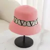 2025 Nuevo Sombrero de Pescador de Paja con Correa de Letras para Niños que Muestra la Cara Pequeña Sombrero de Cuenca para Viajes de Verano Vacaciones Protección Solar