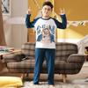 Traje de pijama para niño Algodón Manga larga suelta extra grande Ropa de aire acondicionado otoño Pijama de dibujos animados