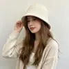 Sombrero de Pescador de Punto Hueco para Mujer 2026 Nuevo Estilo Japonés Sombrero de Cubo ins Artístico Delgado Transpirable Sombrero de Cesta de Ganchillo