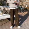 MYQ pantalones casuales retro con caída para hombre, otoño e invierno, pantalones largos gruesos, estilo coreano, pantalones rectos holgados tipo mopa