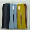 Ropa de Yoga Verano para Mujer Pantalones de Campana Cintura Alta Elásticos Ajustados Abdomen Ajustados al Cuerpo Deportivos Ocio Pantalones de Campana de Yoga