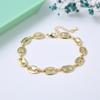 Pulsera de Cerámica Suave Verde Apilada Multicapa con Cadena de Nariz de Cerdo, Mismo Estilo que las Celebridades de Internet, para Mujer, Transfronteriza en Europa y América