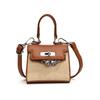 Ins Transfronteiriço Novo Mini Kelly Cor Contraste Bolsa Satchel Familiar Infantil Transversal Acessórios Bolsa de Batom Bolsa Feminina