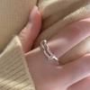 Anillo Geométrico Mobius Retorcido para Mujer, Moda Retro, Estilo Nuevo Sencillo y Popular, Anillo Abierto Personalizado, Anillo para Dedo Índice