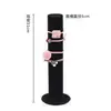 Suporte de elástico pilar estendido para cima corda de mão suporte de armazenamento de elástico pilar de armazenamento totalmente fechado veludo linho