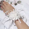 Productos de Boda Amados Flor de Muñeca para Boda Boda Novia Dama de Honor Hermanas Flor de Mano Flor de Muñeca Estilo Coreano Flor de Mano de Tela