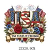 Venta al por mayor Diseños de Transferencia Térmica para el Día de la Independencia Nuevo Estilo Ropa Pegatinas de Transferencia Térmica Logo de Transferencia Térmica Serigrafía Parches de Transferencia Térmica