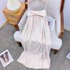 Stock Listo [Jin Gui] Estilo Chino Nuevo Conjunto para Niña Vestido de Terciopelo Bronceado Chinoiserie Conjunto de Otoño e Invierno