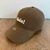 Borde de sombrero bordado de cara sonriente Gorra de béisbol coreana moda para hombres y mujeres todo partido gorra con visera rosa palo cara parasol pequeño