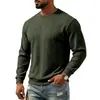 Sudadera casual de cuello redondo con bordado, manga larga, jacquard simple de peso pesado, corte holgado, para hombre, superventas de otoño e invierno, europea y americana, transfronteriza