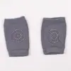 Rodilleras de verano para bebé, punto de pegamento liso, antideslizantes, rodilleras para niños, transpirables, protección para codos de bebé para gatear, venta al por mayor