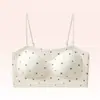 Nova Camisola Doce Estilo Menina Floral para Primavera e Verão, Sutiã Confortável Sem Costura Respirável Gelatina Suporte Macio Levanta-Busto