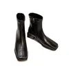 Botines de tacón grueso estilo francés para mujer, nuevo modelo otoño 2026, botines Chelsea Martin de alta gama, botines elásticos ajustados de tacón alto
