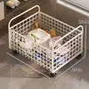 Cesta para Ropa Sucia Debajo del Gabinete con Ruedas, Cesta Móvil de Gran Capacidad para Ropa Sucia, Cesta de Almacenamiento para Ropa Sucia, Estante de Almacenamiento para Lavabo Doméstico