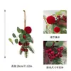 Ramas Rojas de Frutas Navideñas, Decoraciones Navideñas, Decoraciones Artificiales, Escaparates, Arreglos Florales, Esquejes Rojos de Frutas Navideñas