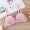 Sutiã Feminino Roupa Íntima 2025 Nova Primavera Cedo Sem Marcas Push-up Sem Aro para Parte Superior dos Seios Taça Pequena