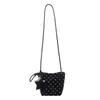2026 Otoño Temprano Nuevo Estilo Crema Lunares Cordón Relajado Chic Moderno Bolso Cruzado de un Solo Hombro Bolso Artístico de Nicho